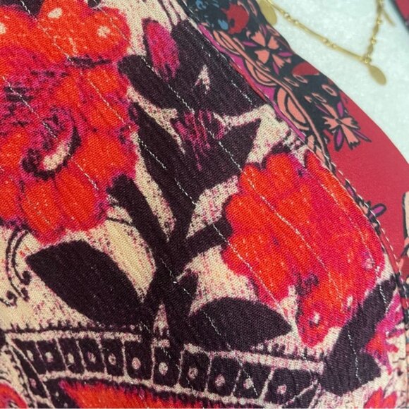 Free People Gypset Kimono Metallic Tunic Dress in XS - Picture 6 of 8